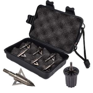 125 Grain Steel Blade Broadheads with Case & Wrench