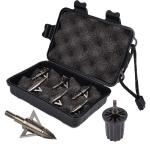 125 Grain Steel Blade Broadheads with Case & Wrench