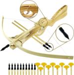 Wooden Reverse Draw Crossbow with 20 Arrows