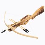 Wooden Reverse Draw Crossbow with 20 Arrows