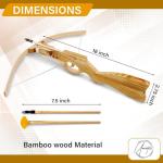 Wooden Reverse Draw Crossbow with 20 Arrows