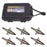 125 Grain Steel Blade Broadheads with Case & Wrench