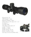 GOTICAL 2-4x32 Crossbow Scope & Red Laser Combo
