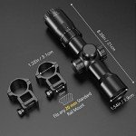 Illuminated 1.5-5x32 Crossbow Scope for Hunting