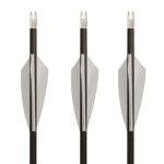 Tac Vanes 2.75" White Polymer Fletching Vane