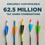 Tac Vanes 2.75" White Polymer Fletching Vane