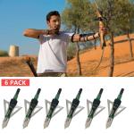 3-Blade 100 Grain Screw-in Broadheads for Archery