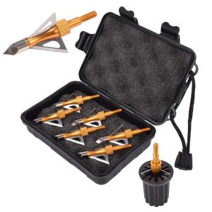 100 Grain Fixed Blade Broadheads with Case and Wrench