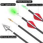 KEAUP 31" Carbon Arrows with Lighted Nocks