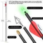 KEAUP 6 Pack Carbon Hunting Arrows 32 Inch