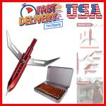 100 Grain Stainless Steel Hunting Broadheads - 12 Pack