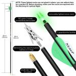 KEAUP 32 Inch Carbon Hunting Arrows - 6 Pack