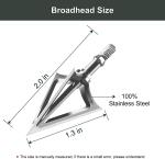 100/125 Grain Fixed Blade Stainless Steel Broadheads
