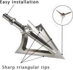 100/125 Grain Fixed Blade Stainless Steel Broadheads