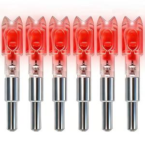 Bgary Red LED Lighted Nocks for Crossbows - 6 Pack