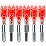 Bgary Red LED Lighted Nocks for Crossbows - 6 Pack