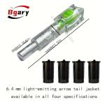 Bgary Red LED Lighted Nocks for Crossbows - 6 Pack