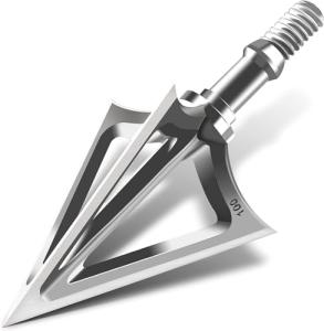 Bgary 100 Grain 3-Blade Hunting Broadheads, 12-Pack