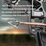 Bgary 100 Grain 3-Blade Hunting Broadheads, 12-Pack