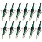 100 Grain 3-Blade Screw-In Broadheads for Crossbow