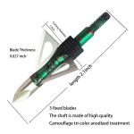 100 Grain 3-Blade Screw-In Broadheads for Crossbow