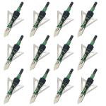 100 Grain 3-Blade Screw-In Broadheads for Crossbow