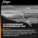Rage Hypodermic 2-Blade Crossbow Broadheads - 3 Pack