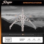 Rage Hypodermic 2-Blade Crossbow Broadheads - 3 Pack