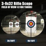 UUQ 3-9X32AO Rifle Scope with Rangefinder Reticle
