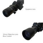 4x32 Illuminated Crossbow Scope with Etched Crosshair