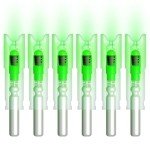 CosiComu Green Lighted Nocks for Crossbows - 6 Pack