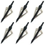 AREYCVK 100 Grain 3-Blade Archery Broadheads (12PCS)