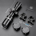 Adjustable 1.5-5x32 Crossbow Scope with Locking Ring