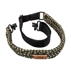 Tactical Adjustable Paracord Gun Sling - Green Camo