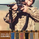 Tactical Adjustable Paracord Gun Sling - Green Camo