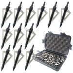 LeeMui 12PK 100 Grains Broadheads for Crossbows