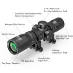 UUQ 1.5-5x32 Illuminated Crossbow Scope