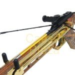 80 lb Camo Self-Cocking Aluminum Crossbow + 15 Arrows