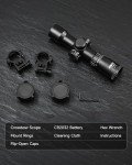 PINTY Adjustable Crossbow Scope with Illuminated Reticle