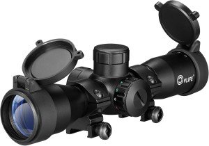 Compact Illuminated Crossbow Scope for Hunting