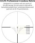 Compact Illuminated Crossbow Scope for Hunting