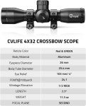 Compact Illuminated Crossbow Scope for Hunting