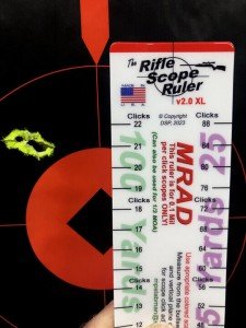 Rifle Scope Click Calculator with Custom Ruler Options