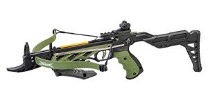 80lbs Green Black Self-Cocking Pistol Crossbow Set
