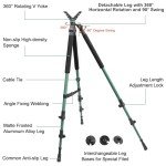 Adjustable Aluminum Hunting Tripod with V-Head