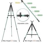 Adjustable Aluminum Hunting Tripod with V-Head