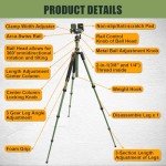HUNTPAL Adjustable Hunting Tripod Shooting Stick