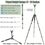 HUNTPAL Adjustable 3-in-1 Shooting Tripod Stand