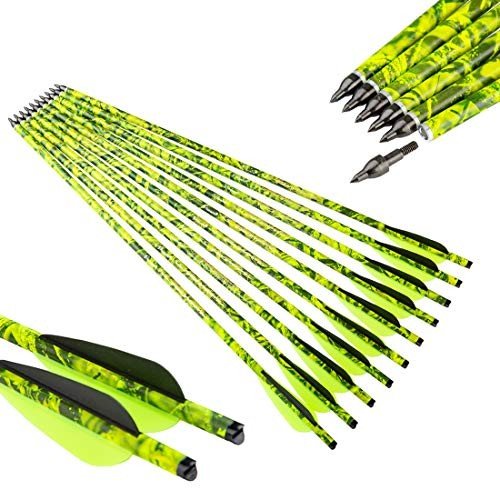 Pinals Archery 20" Camo Crossbow Bolts - 12PCS