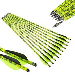 Pinals Archery 20" Camo Crossbow Bolts - 12PCS